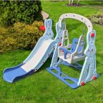 Детский игровой комплекс Зайка (голубой)