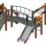 Детский игровой комплекс Карапуз (Граффити) ДИК 1.001.05-03 горка Н 750